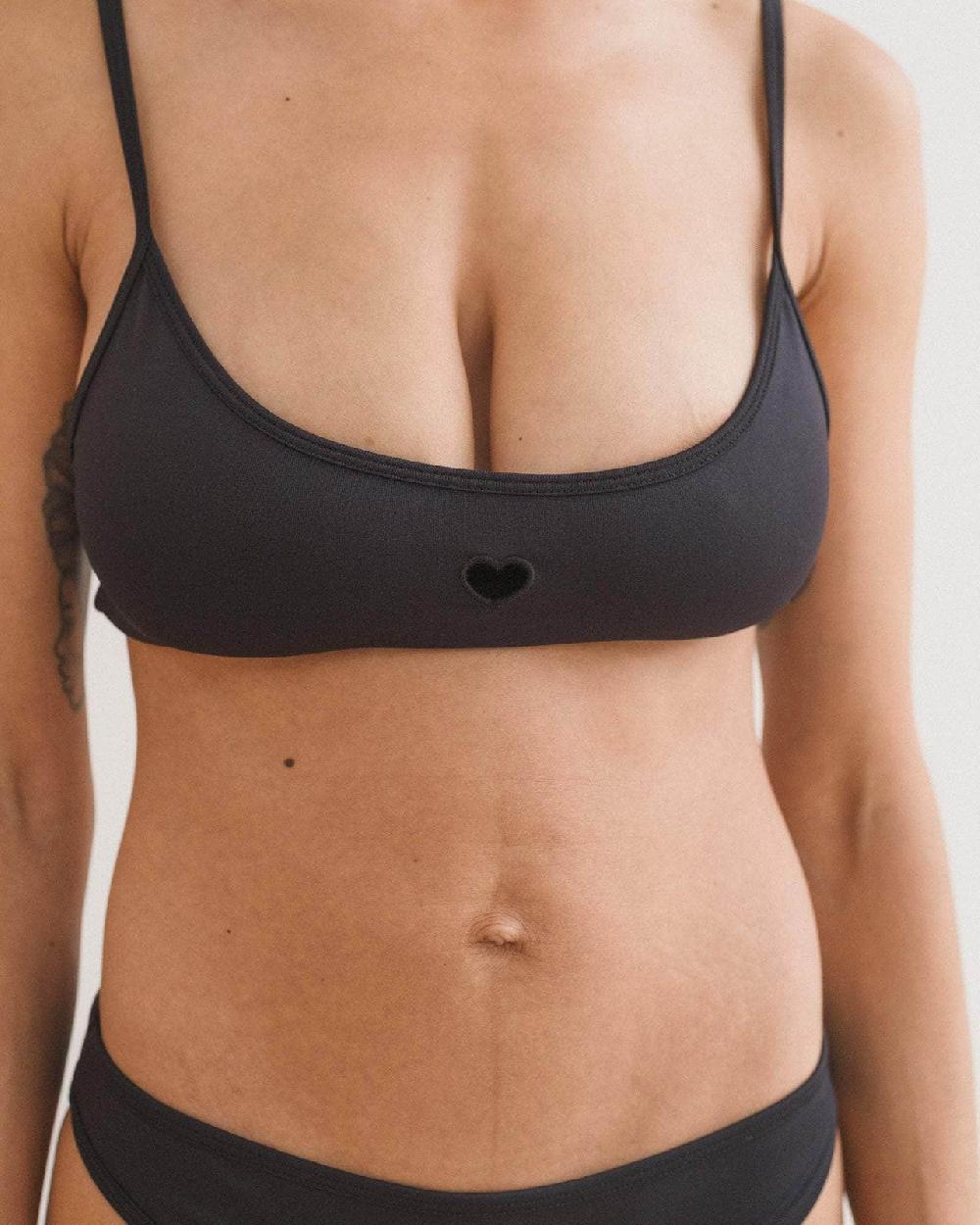 Baserange Top De Bain Heart - Polyamide Recyclé