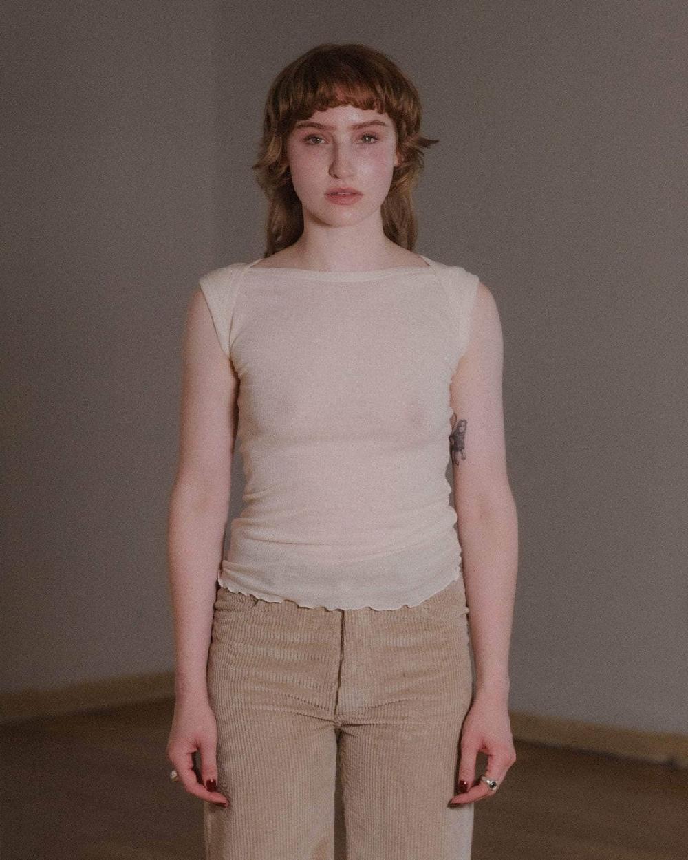 baserange Top disc - Laine fine côtelée