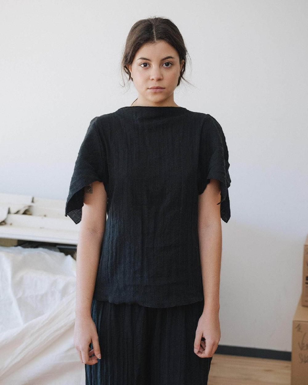 baserange top folio - Lin froissé