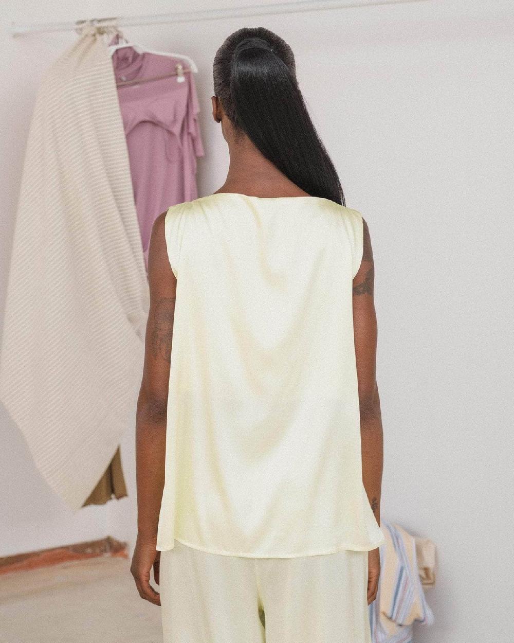 Baserange Top Sepia - Satin De Soie