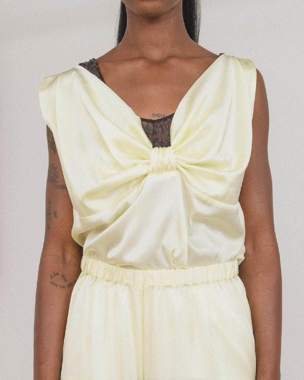 Baserange Top Sepia - Satin De Soie