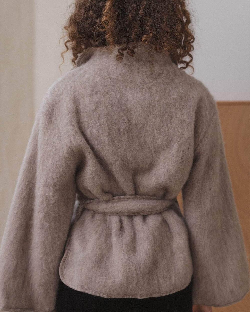 Baserange Veste Zee - Laine Brossée