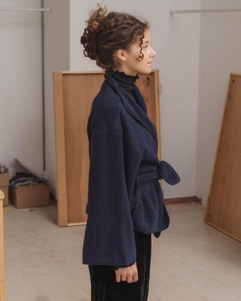 Baserange Veste Zee - Laine Brossée