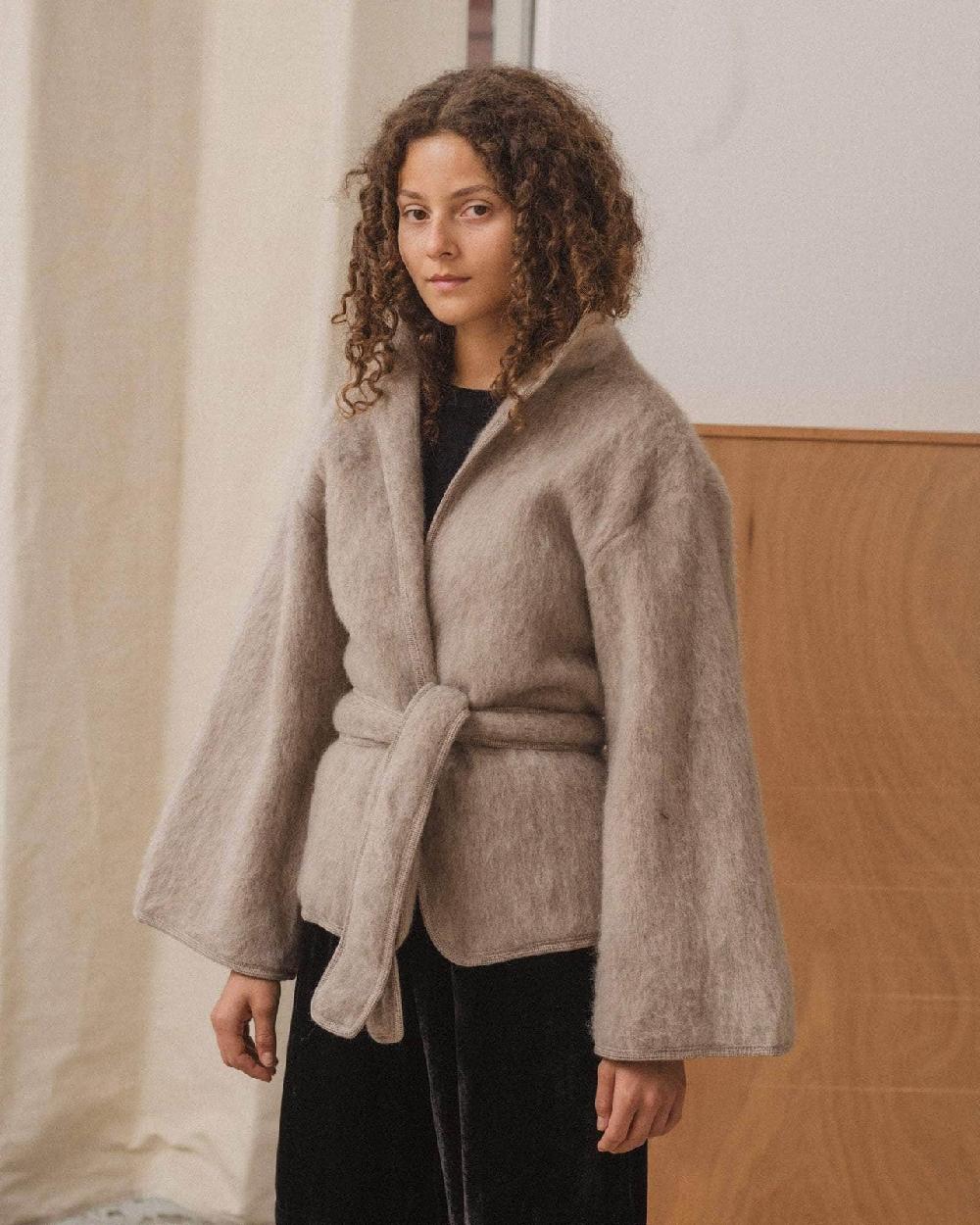 Baserange Veste Zee - Laine Brossée