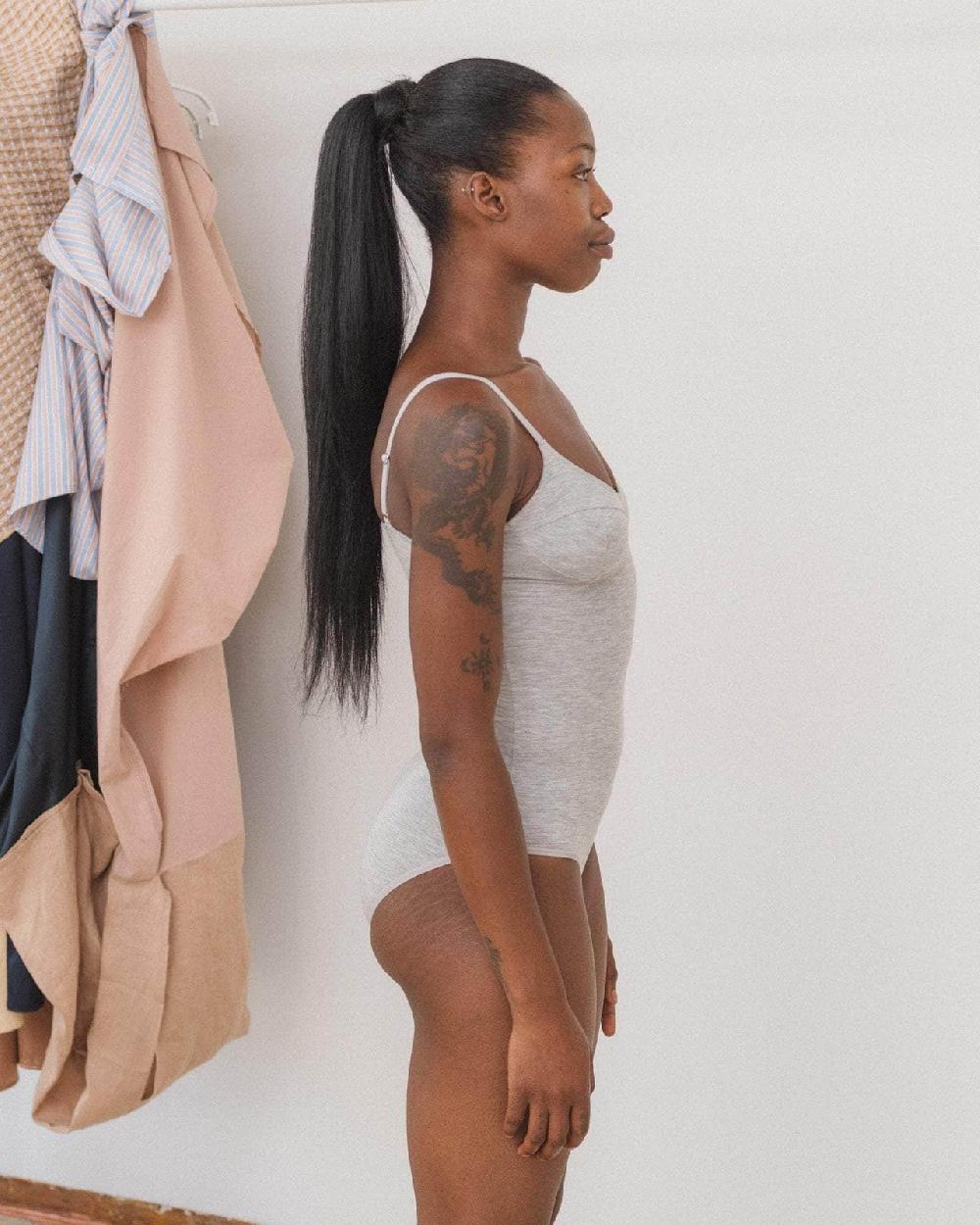 Baserange Body Avec Soutien-gorge - Viscose De Bambou