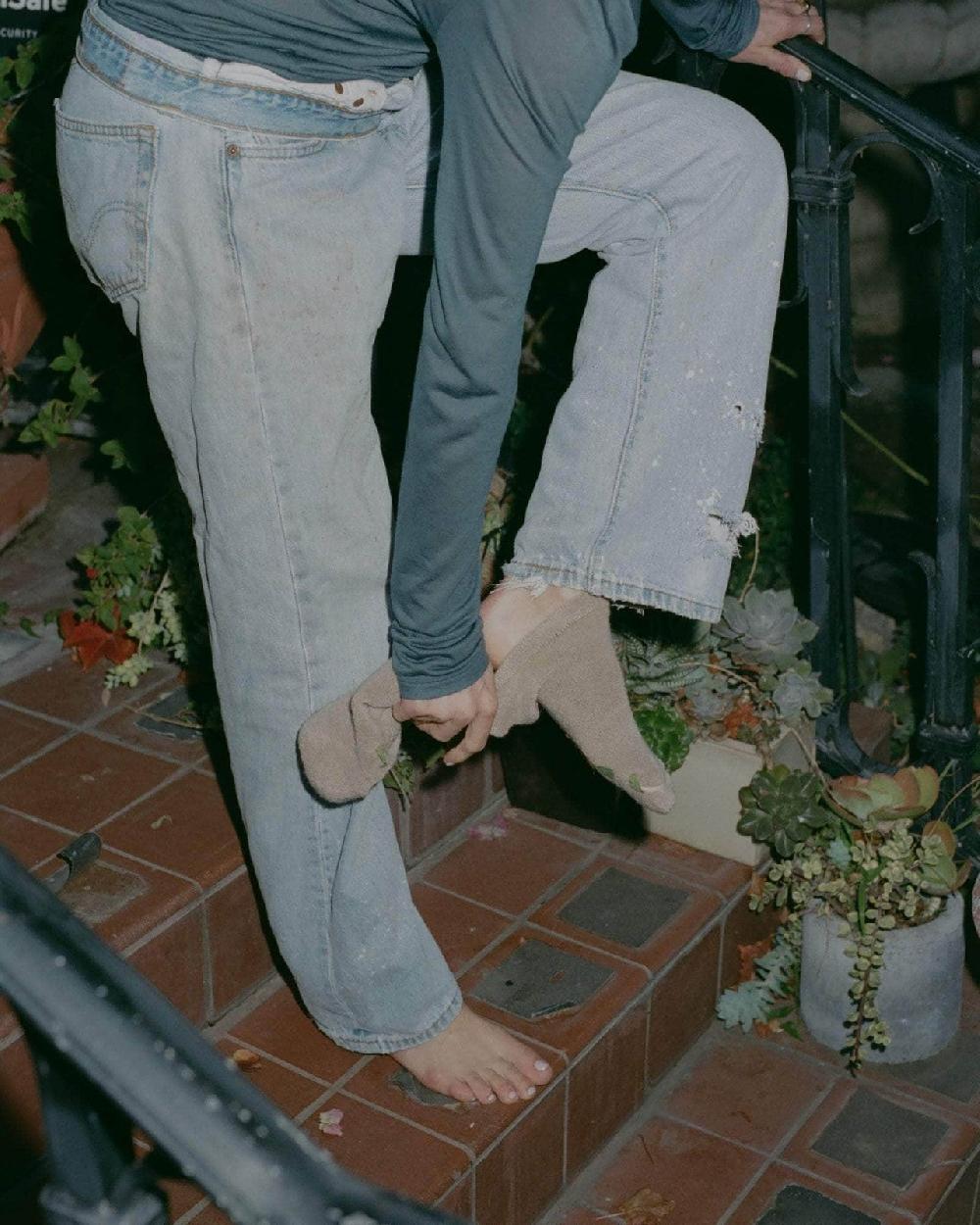 Baserange Chaussettes Basses - Coton Biologique Texturé