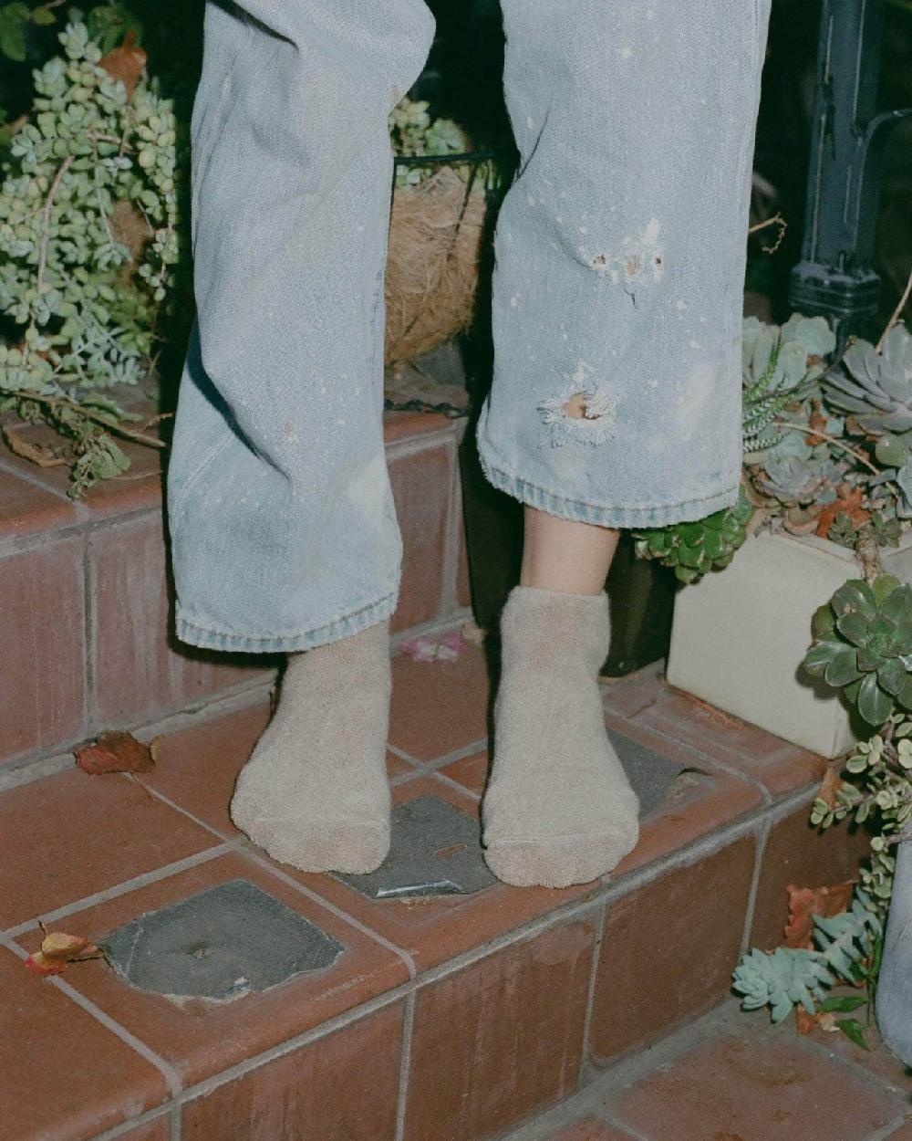 baserange chaussettes basses - Coton biologique texturé