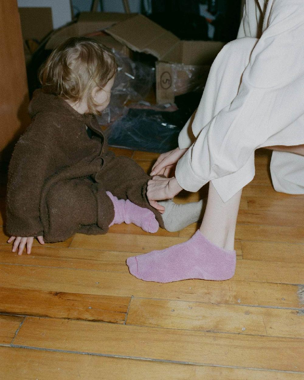 Baserange Chaussettes Basses - Coton Biologique Texturé