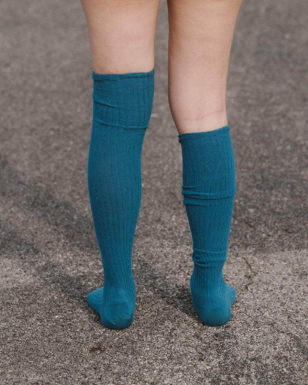 Baserange Chaussettes Hautes - Coton Biologique Côtelé