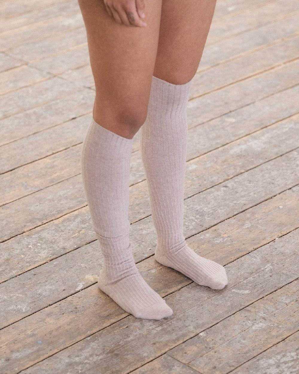 Baserange Chaussettes Hautes - Coton Biologique Côtelé