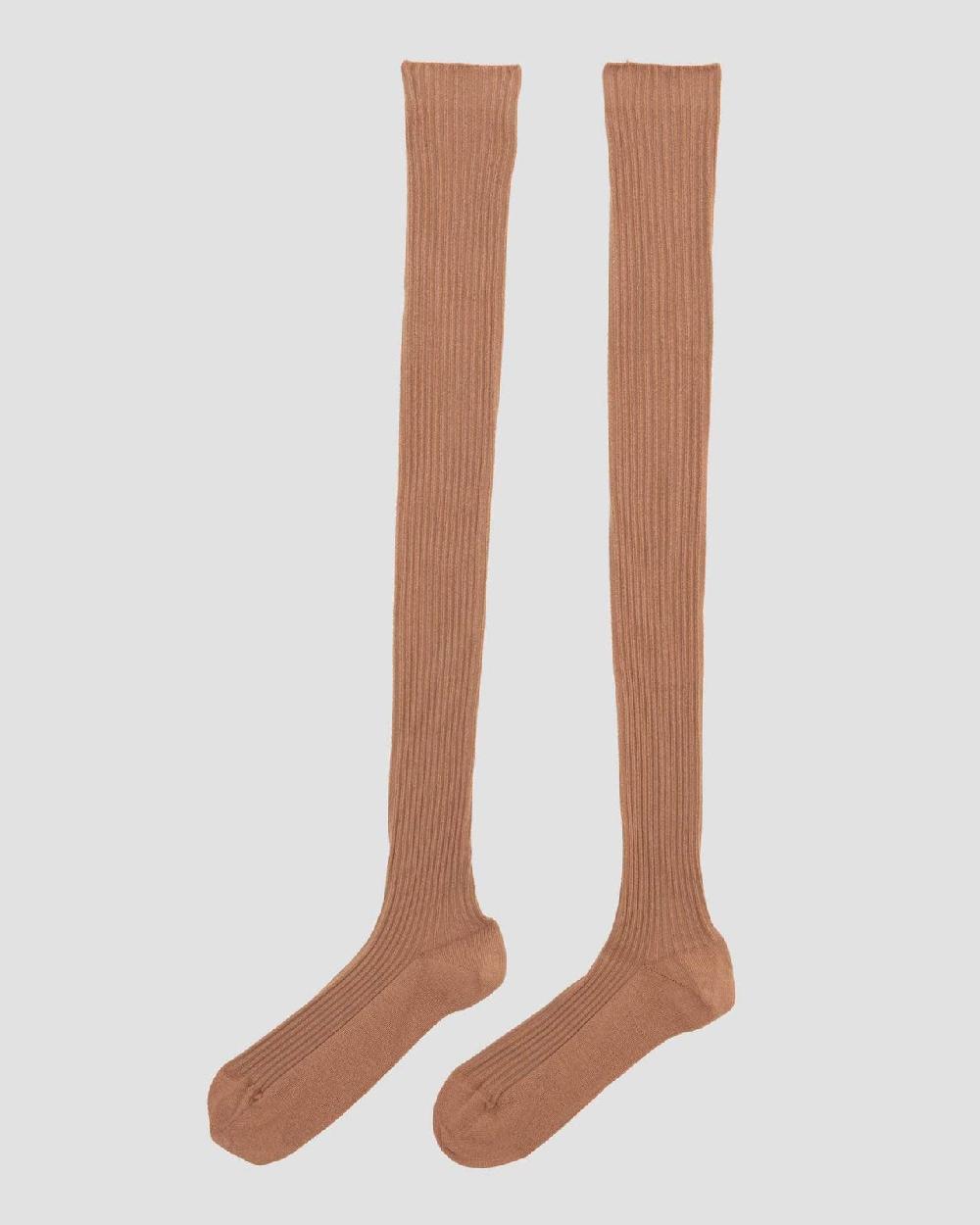 Baserange Chaussettes Hautes - Coton Biologique Côtelé