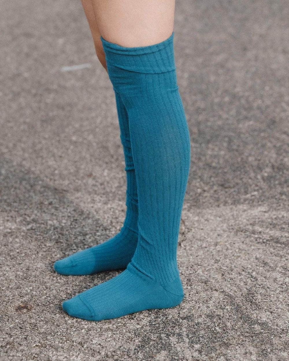 Baserange Chaussettes Hautes - Coton Biologique Côtelé