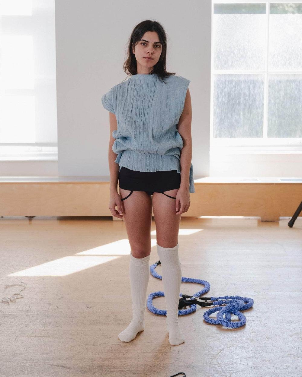 Baserange Chaussettes Hautes - Coton Biologique Côtelé