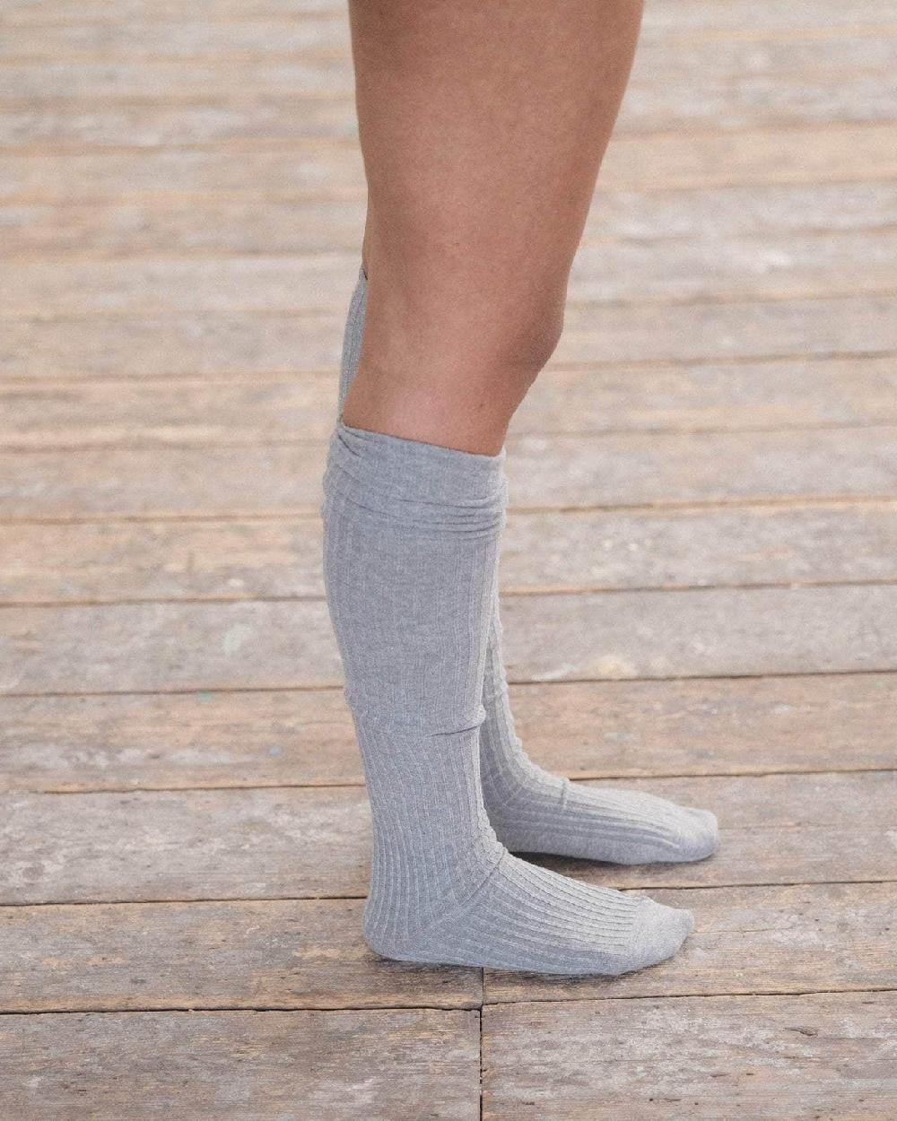 Baserange Chaussettes Hautes - Coton Biologique Côtelé