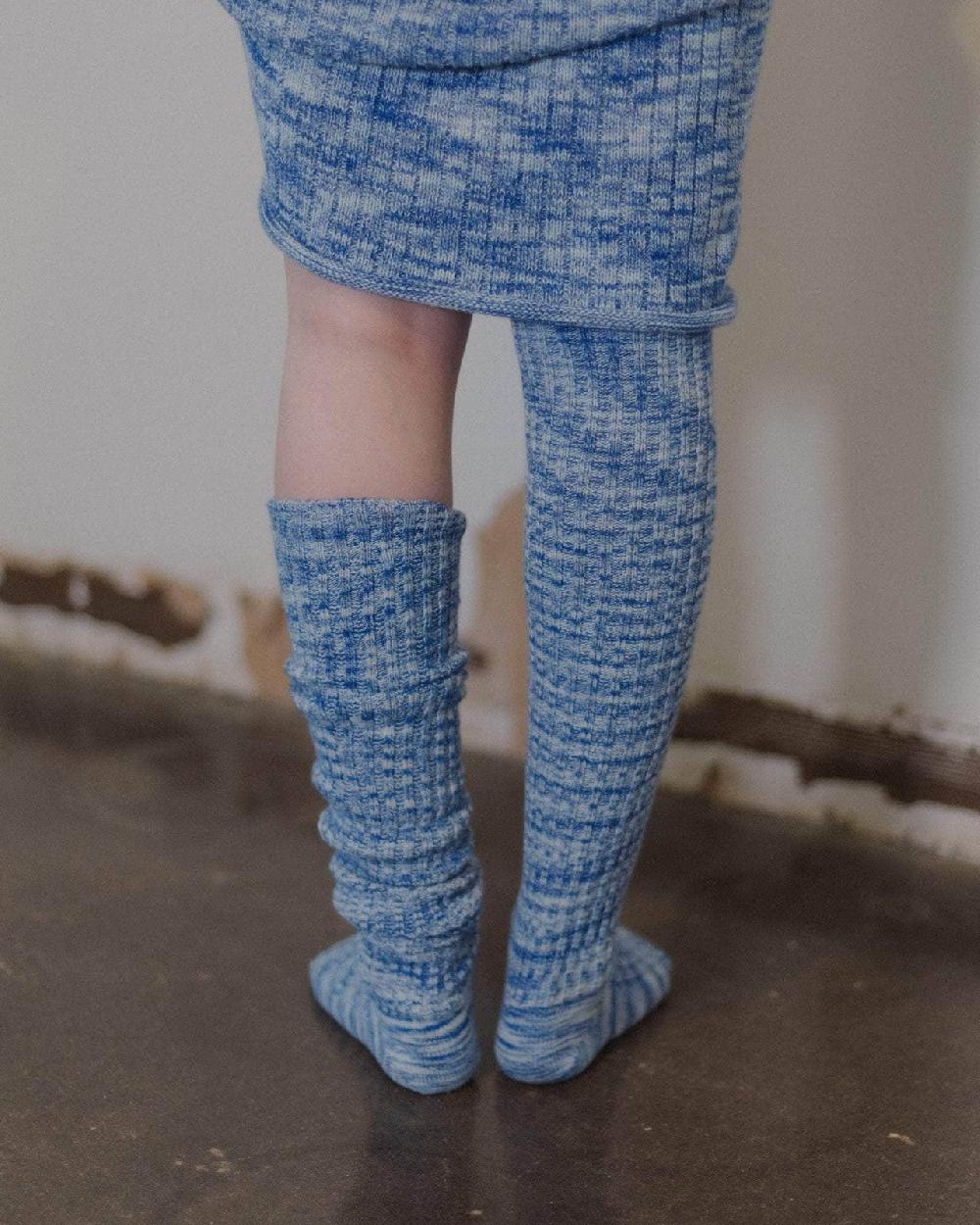 Baserange Chaussettes Hautes Twist - Coton Biologique Côtelé