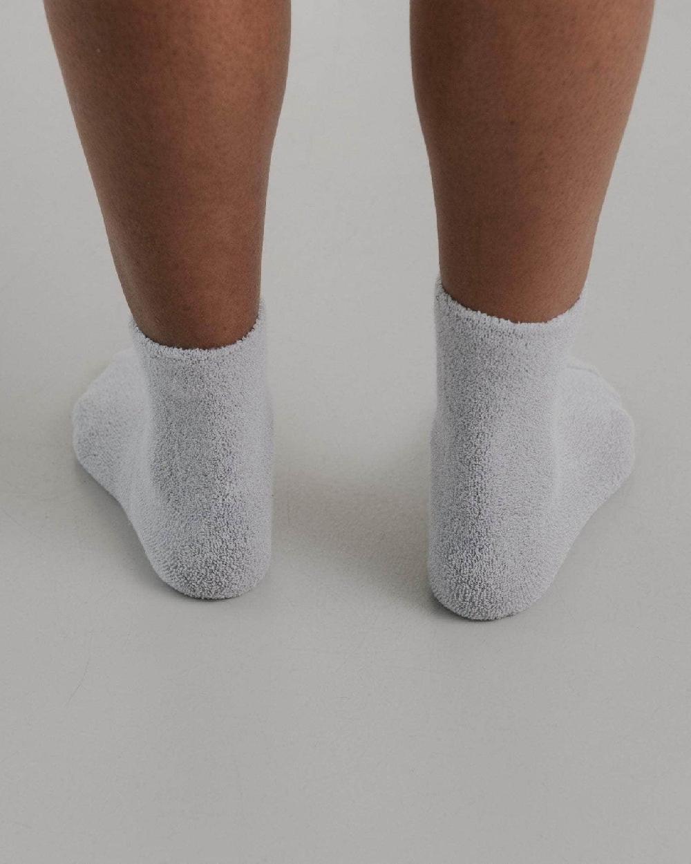 Baserange Chaussettes Mi-hautes à Boucles - Coton Biologique Texturé