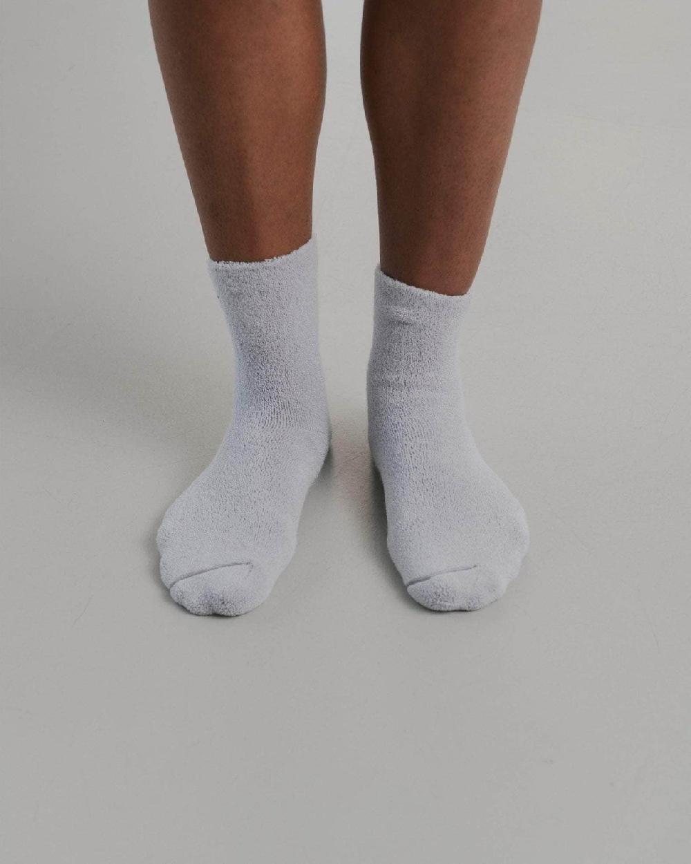 Baserange Chaussettes Mi-hautes à Boucles - Coton Biologique Texturé