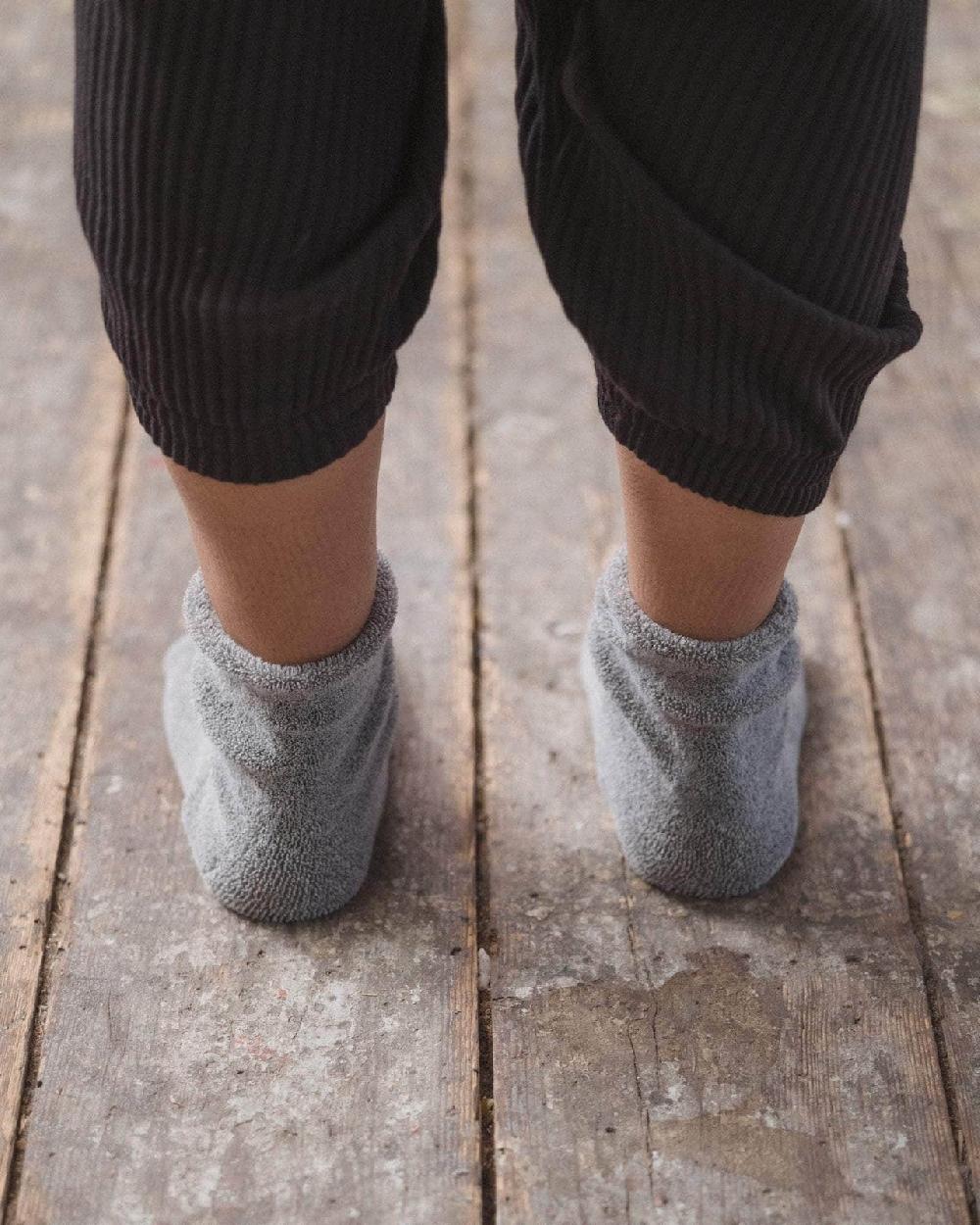 Baserange Chaussettes Mi-hautes à Boucles - Coton Biologique Texturé