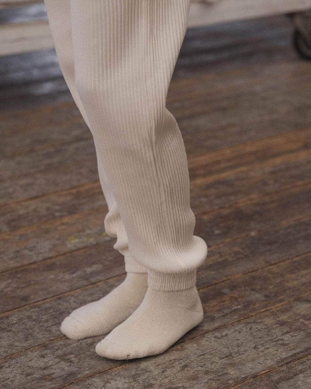 Baserange Chaussettes Mi-hautes à Boucles - Coton Biologique Texturé