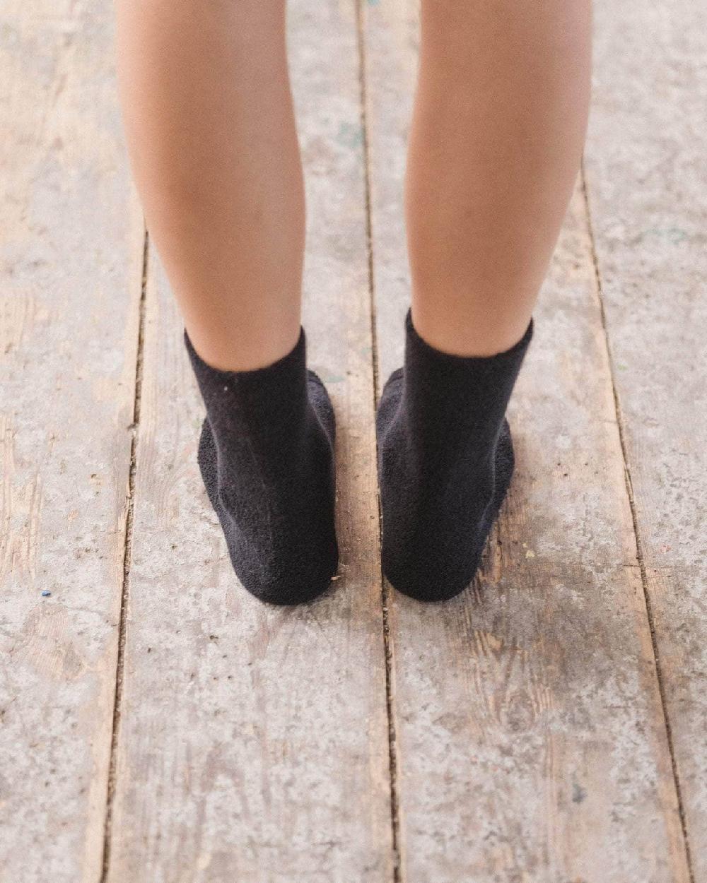 Baserange Chaussettes Mi-hautes à Boucles - Coton Biologique Texturé