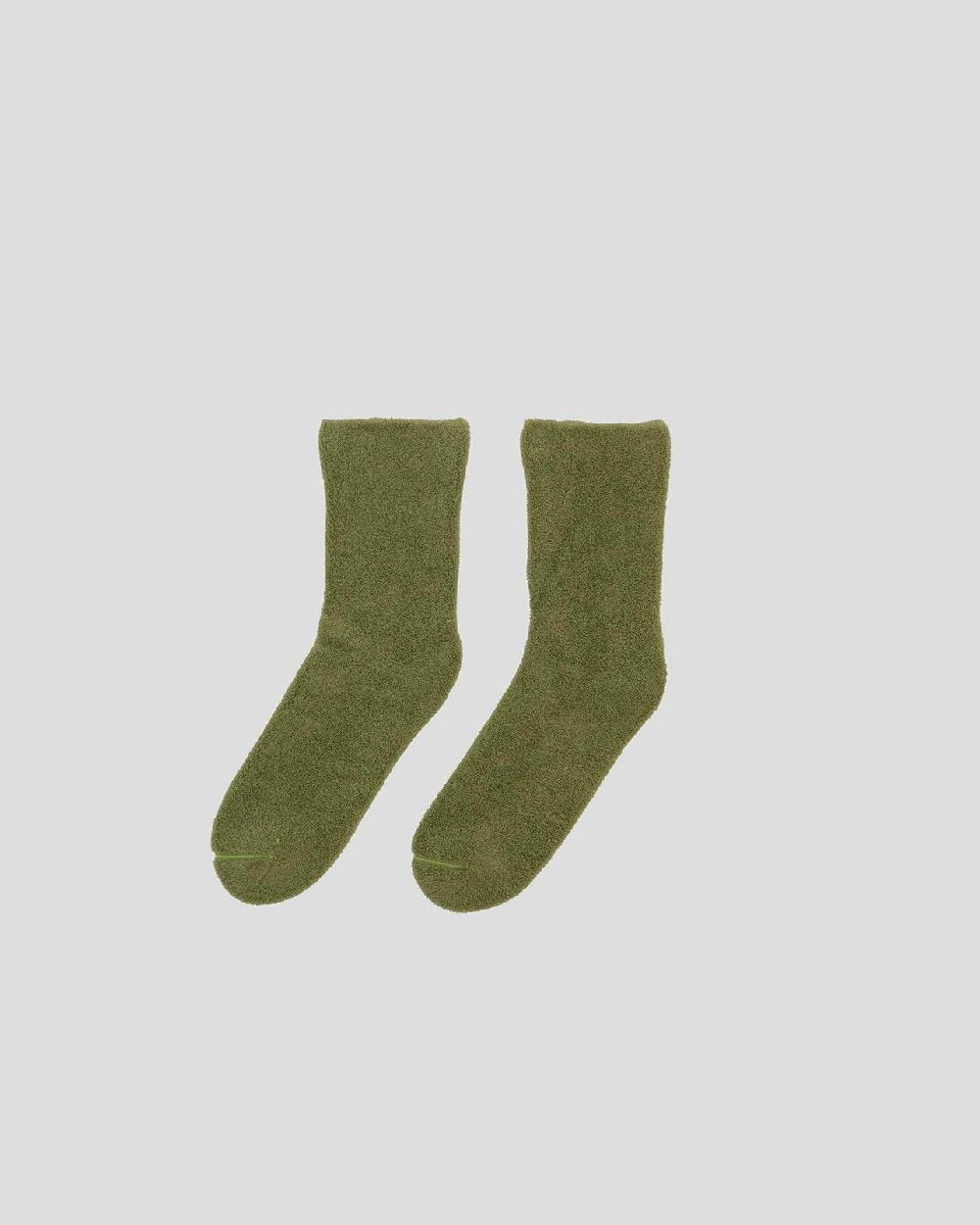 Baserange Chaussettes Mi-hautes à Boucles  - Coton Biologique Texturé