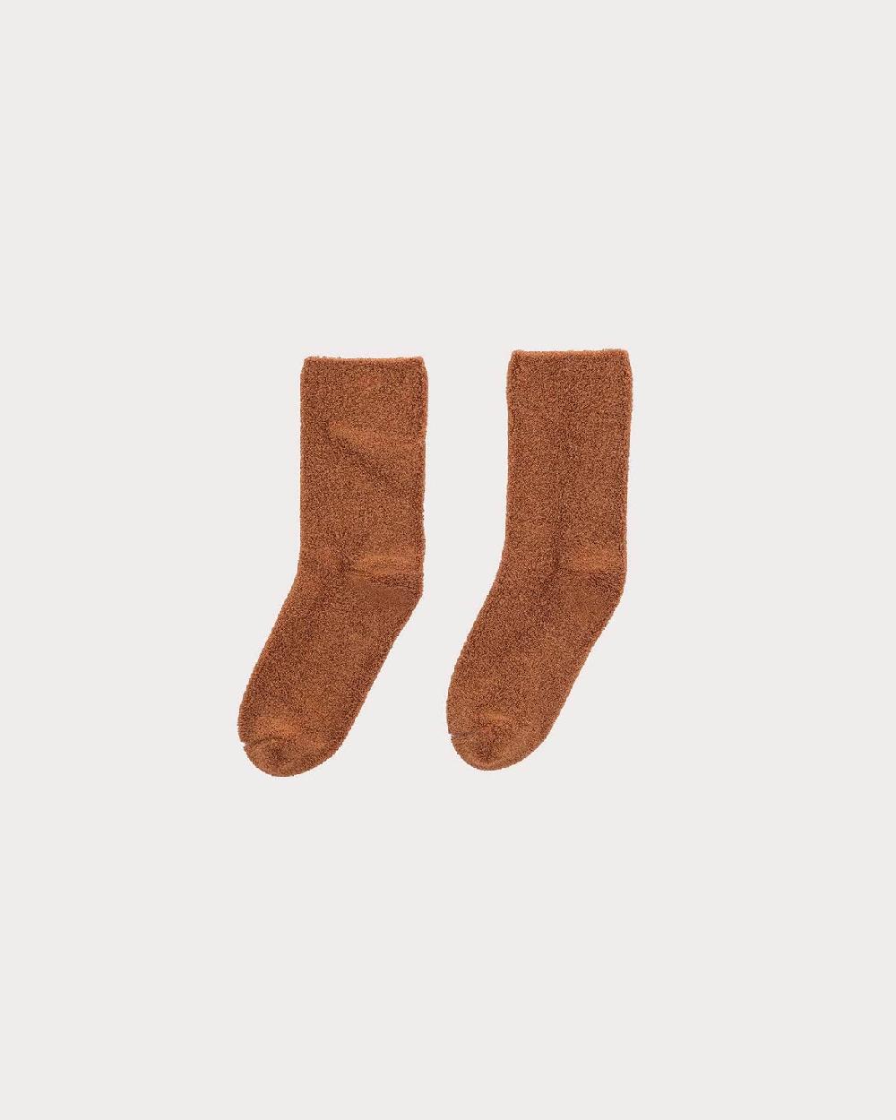 Baserange Chaussettes Mi-hautes à Boucles - Coton Biologique Texturé