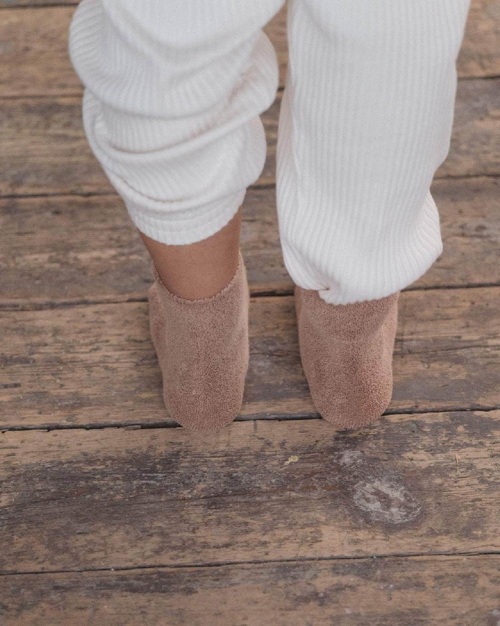 Baserange Chaussettes Mi-hautes à Boucles - Coton Biologique Texturé