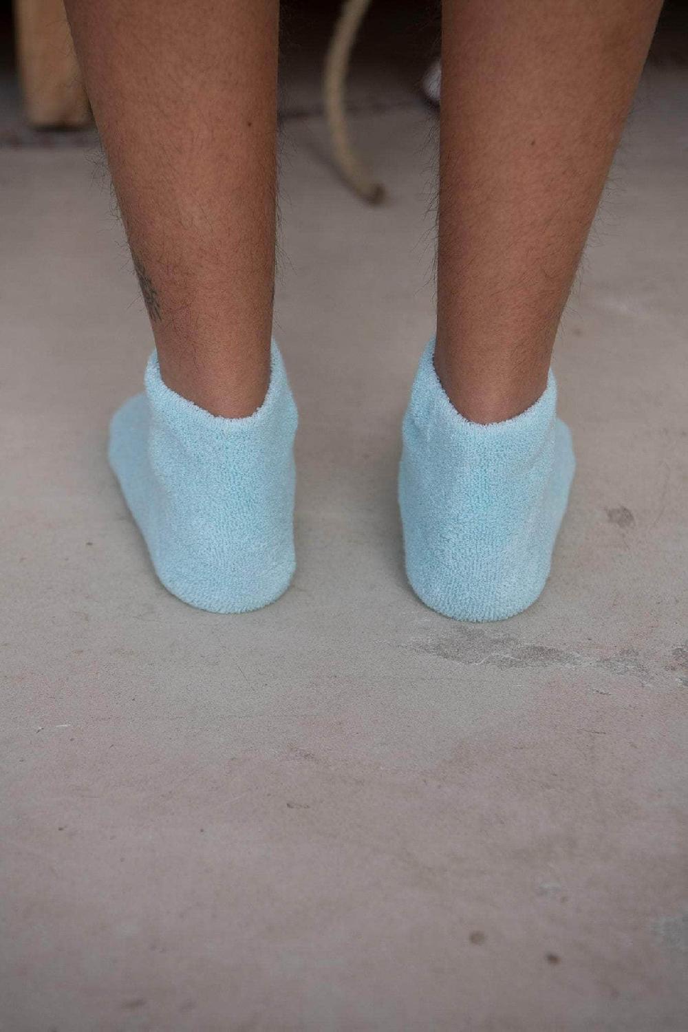 Baserange Chaussettes Mi-hautes à Boucles - Coton Biologique Texturé