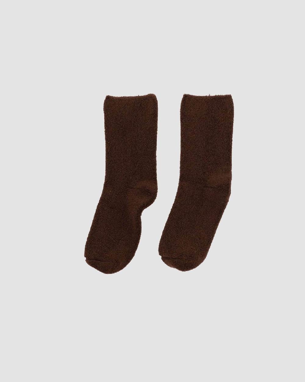 Baserange Chaussettes Mi-hautes à Boucles - Coton Biologique Texturé