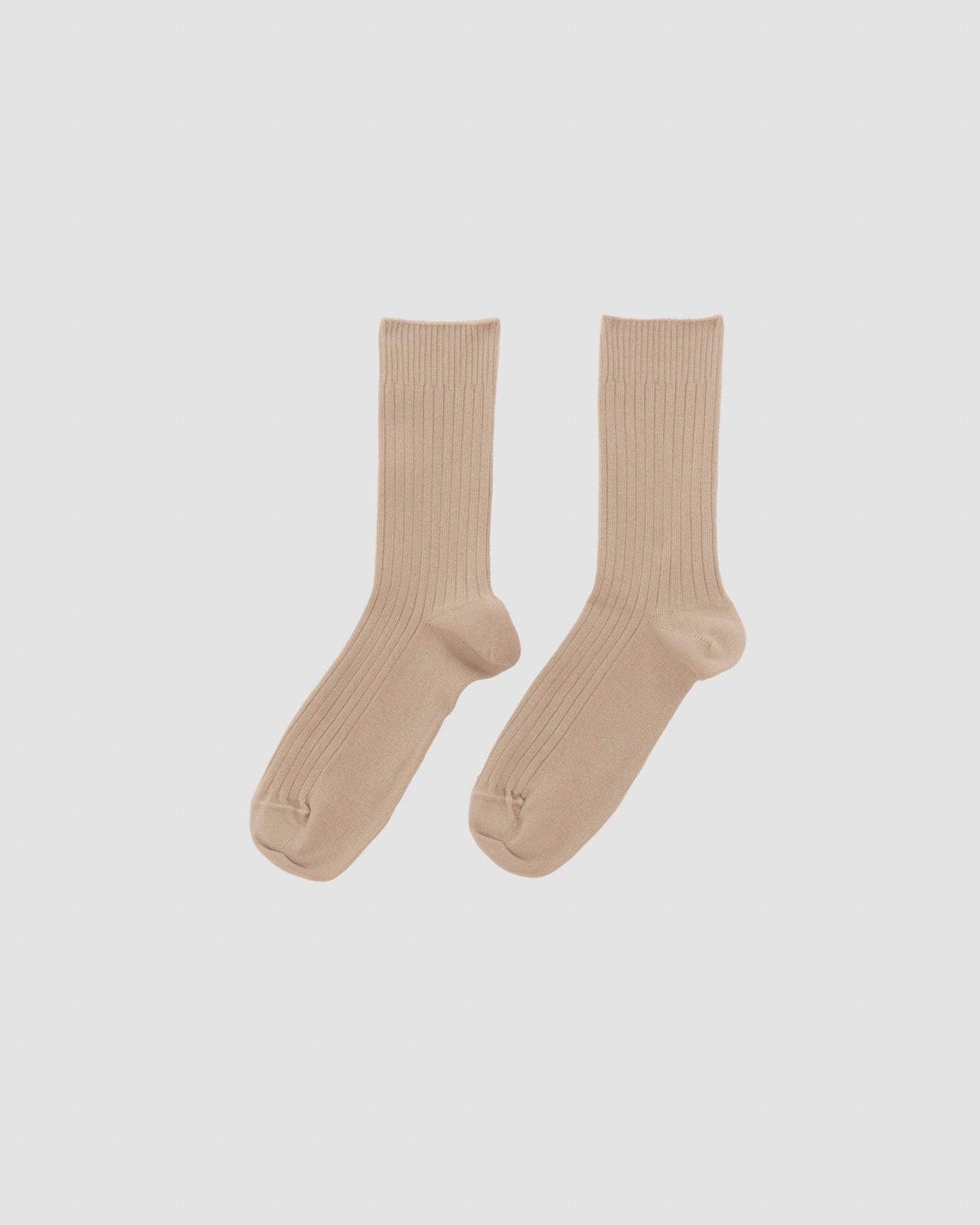 Baserange Chaussettes Mi-hautes Côtelées - Coton Biologique Côtelé