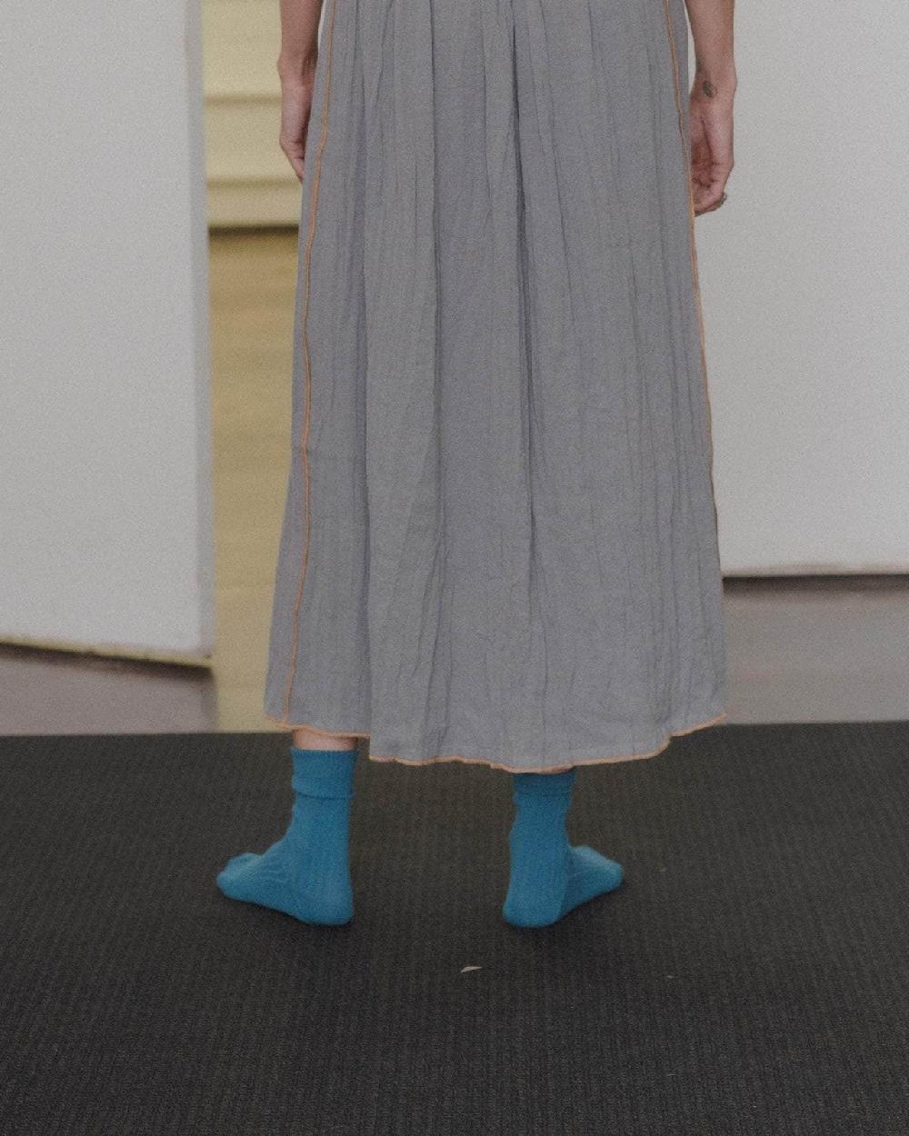 Baserange Chaussettes Mi-hautes Côtelées - Coton Biologique Côtelé