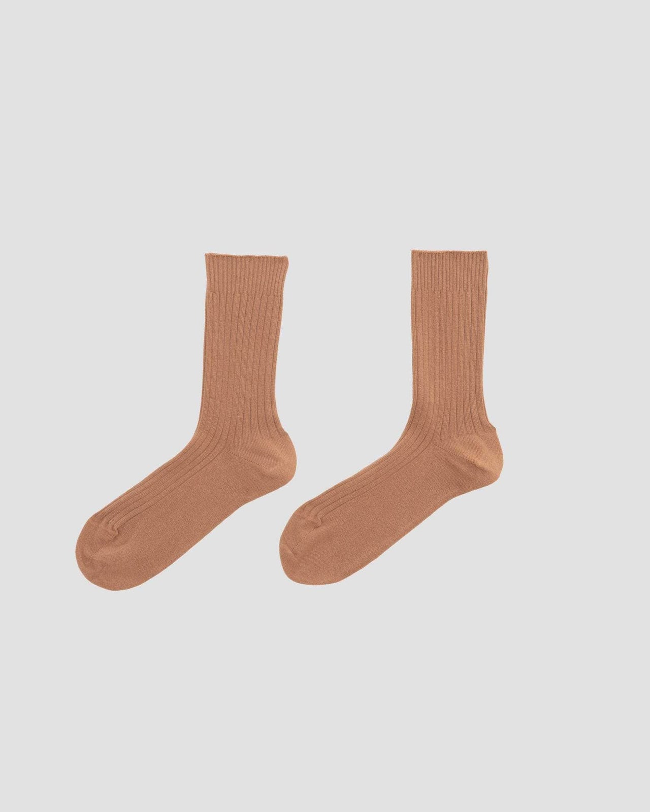 Baserange Chaussettes Mi-hautes Côtelées - Coton Biologique Côtelé