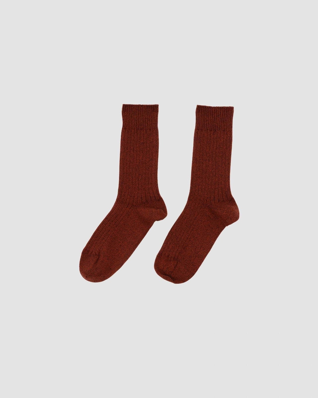 Baserange Chaussettes Mi-hautes Côtelées - Coton Biologique Côtelé