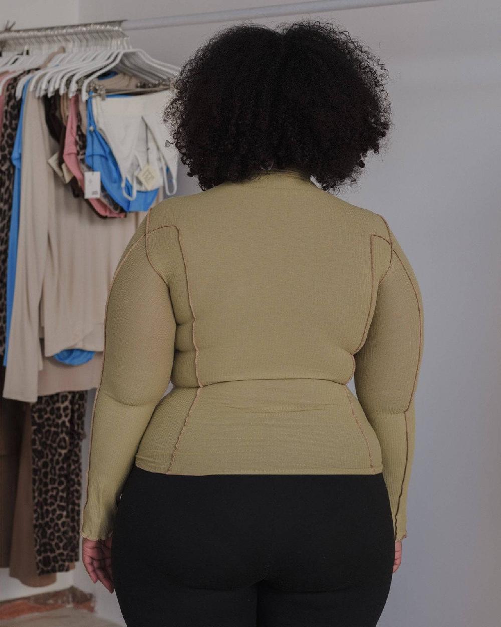 Baserange Col Roulé Omato - Fin Coton Biologique Côtelé