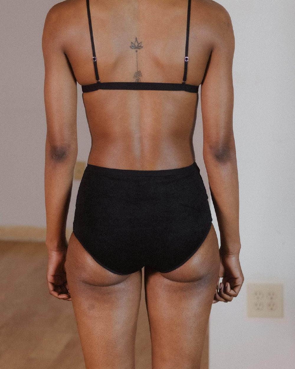 Baserange Culotte Bell Taille Haute - Velours Ecovero