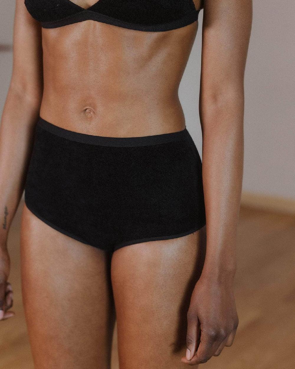 Baserange Culotte Bell Taille Haute - Velours Ecovero