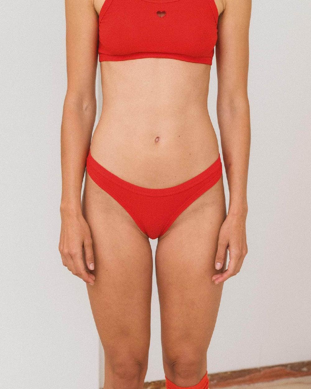 Baserange Culotte Heart Bell - Fin Coton Biologique Côtelé