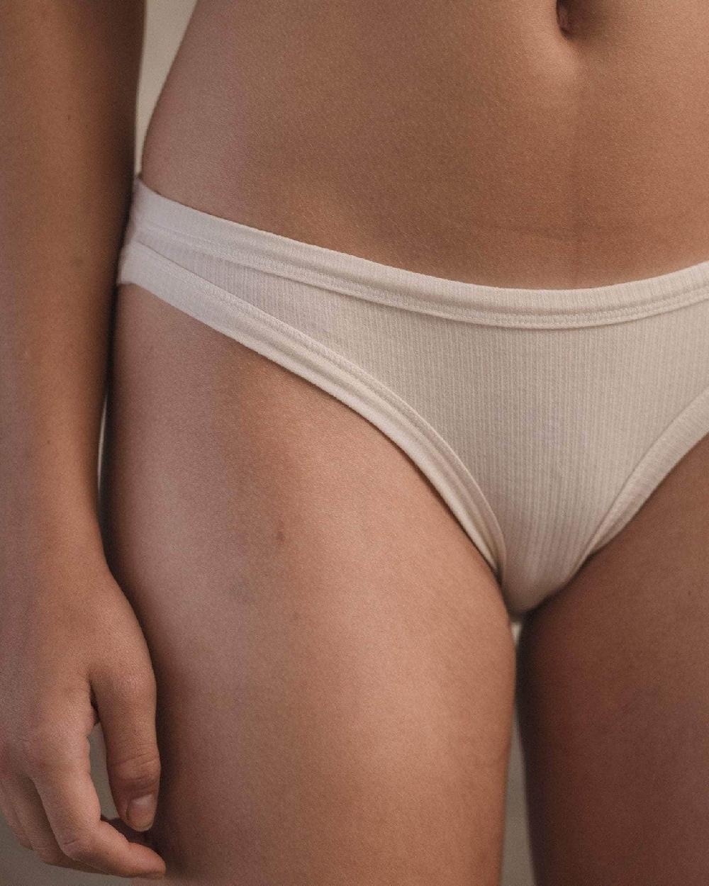 Baserange Culotte Heart Bell - Fin Coton Biologique Côtelé