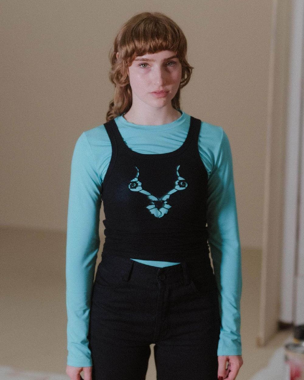 Baserange Débardeur Cable - Fin Coton Biologique Côtelé