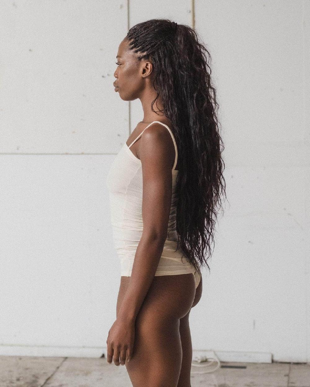 Baserange Débardeur Nida - Fin Coton Biologique Côtelé