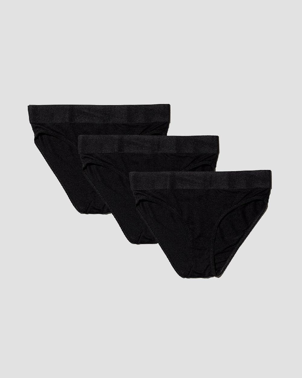 baserange Pack- 3 culottes bell élastique - Lyocell de bambou