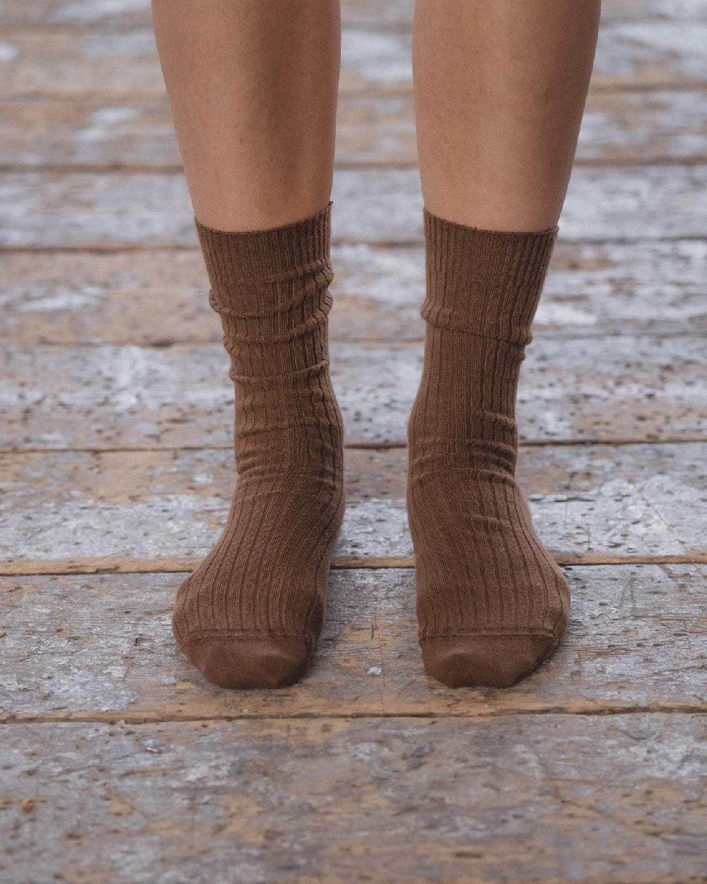 Baserange Pack - 3 Rib Overankle Socks - Coton Biologique Côtelé