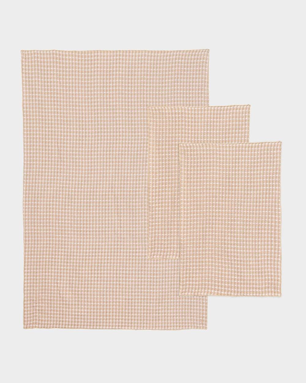 baserange pack de serviettes gaufrées - Organic Cotton Waffle