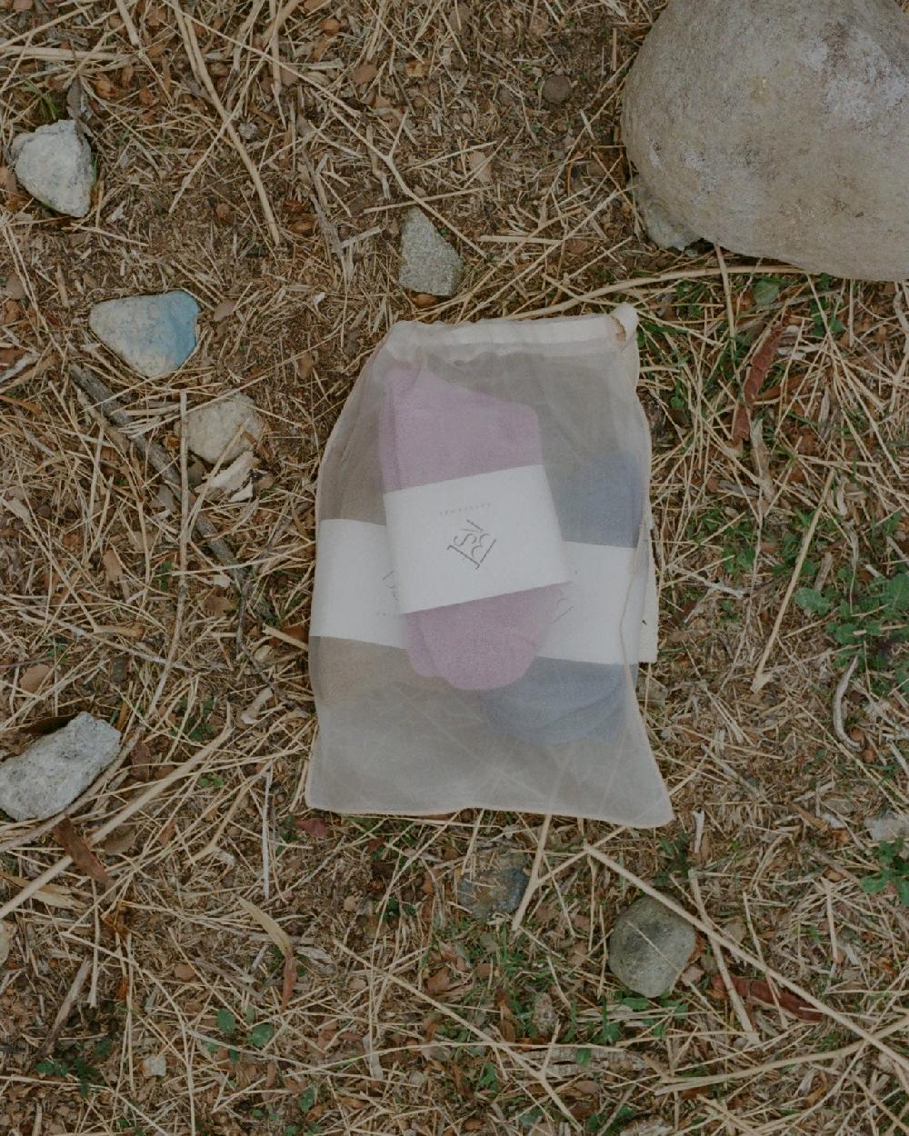 Baserange Pack Surprise - 3 Paires De Chaussettes Basses - Coton Biologique Texturé