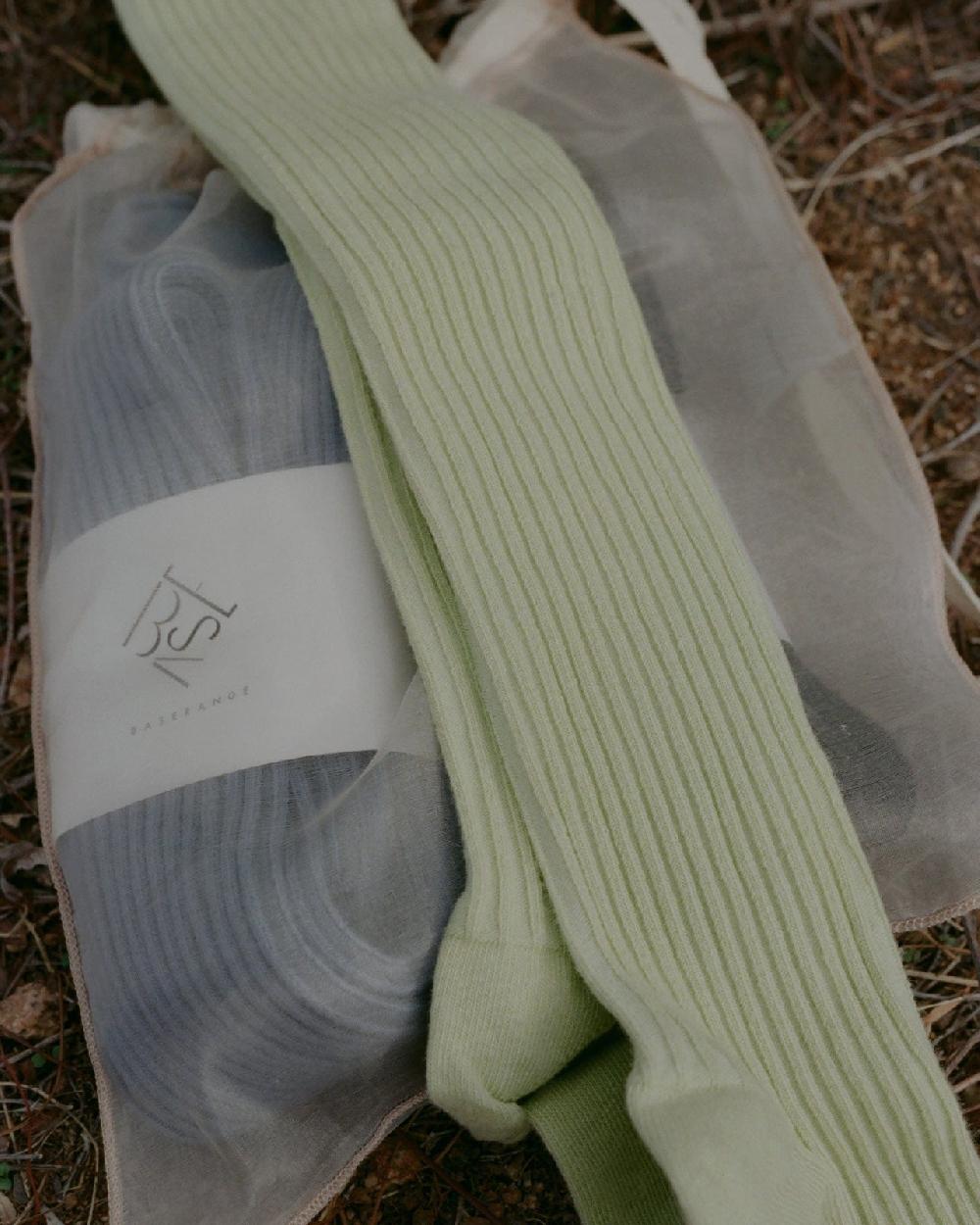 Baserange Pack Surprise - 3 Paires De Chaussettes Hautes - Coton Biologique Côtelé