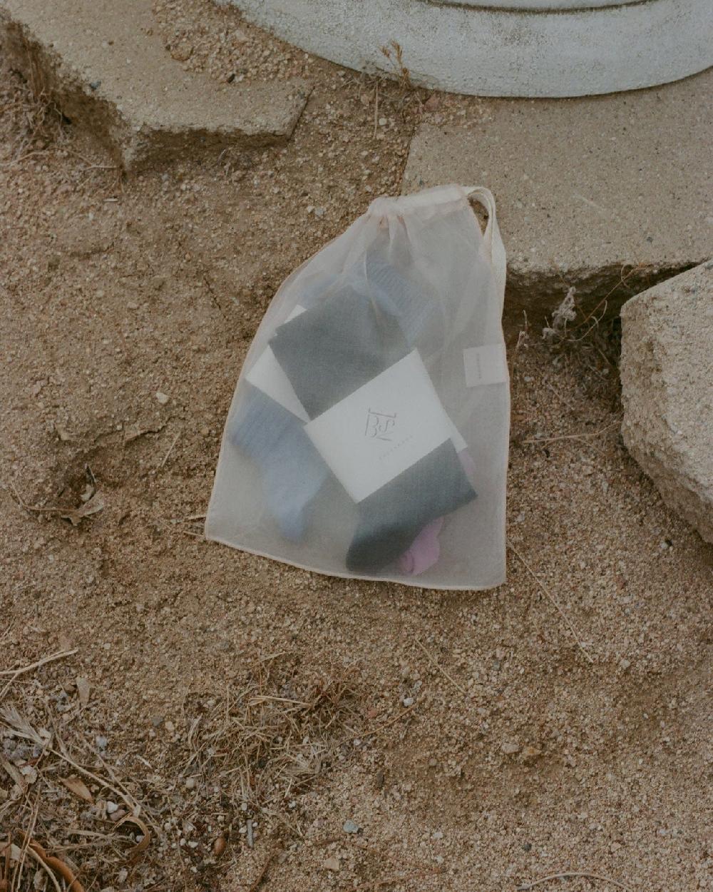 Baserange Pack Surprise - 3 Paires De Chaussettes Mi-hautes Côtelées - Coton Biologique Côtelé