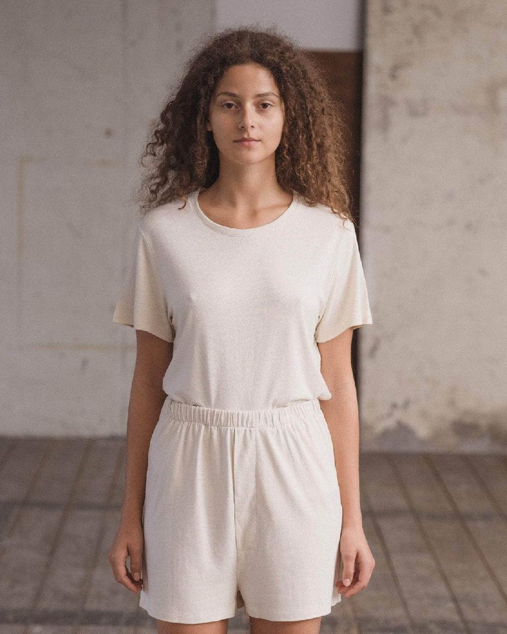 Baserange Pack - T-shirt En Soie & Short Domond - Jersey De Soie Sauvage