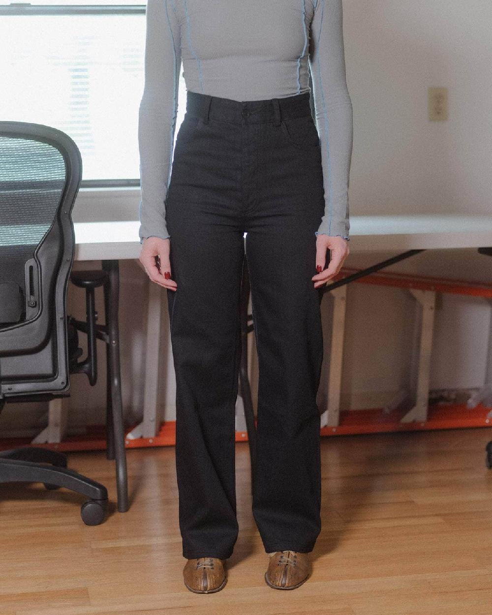 baserange Pantalon navalo - Denim en coton biologique