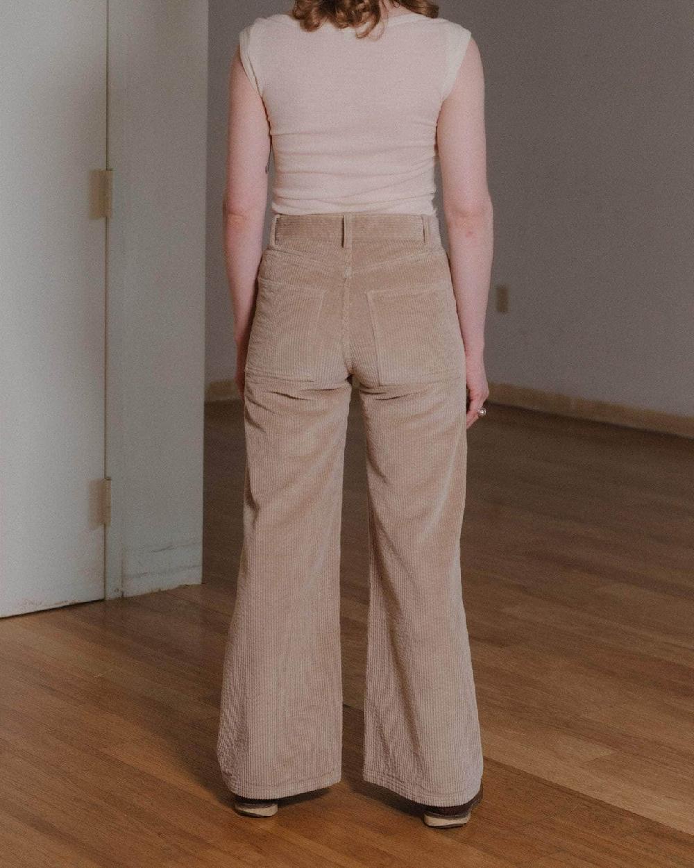 Baserange Pantalon Tajo Ample - Velours Côtelé De Coton