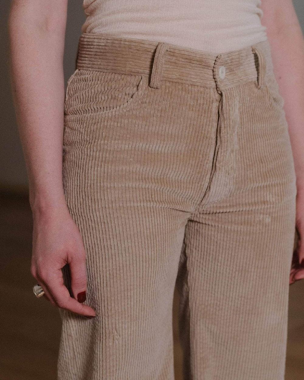 Baserange Pantalon Tajo Ample - Velours Côtelé De Coton